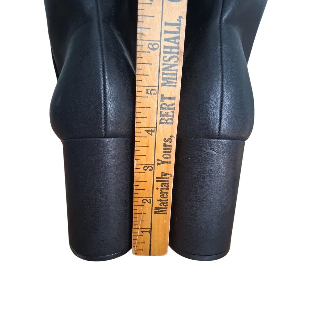 Steve Madden PU Whimsigoth‎ Chunky Platform Women's size 9.5 M Square Toe Boots